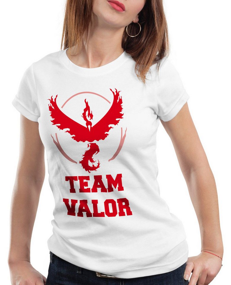 style3 T-Shirt Team Valor pokemon go Rot Red Wagemut arena game go kampf poke ball style3 T-Shirt Team Valor pokemon go Rot Red Wagemut arena game go kampf poke ball von style3