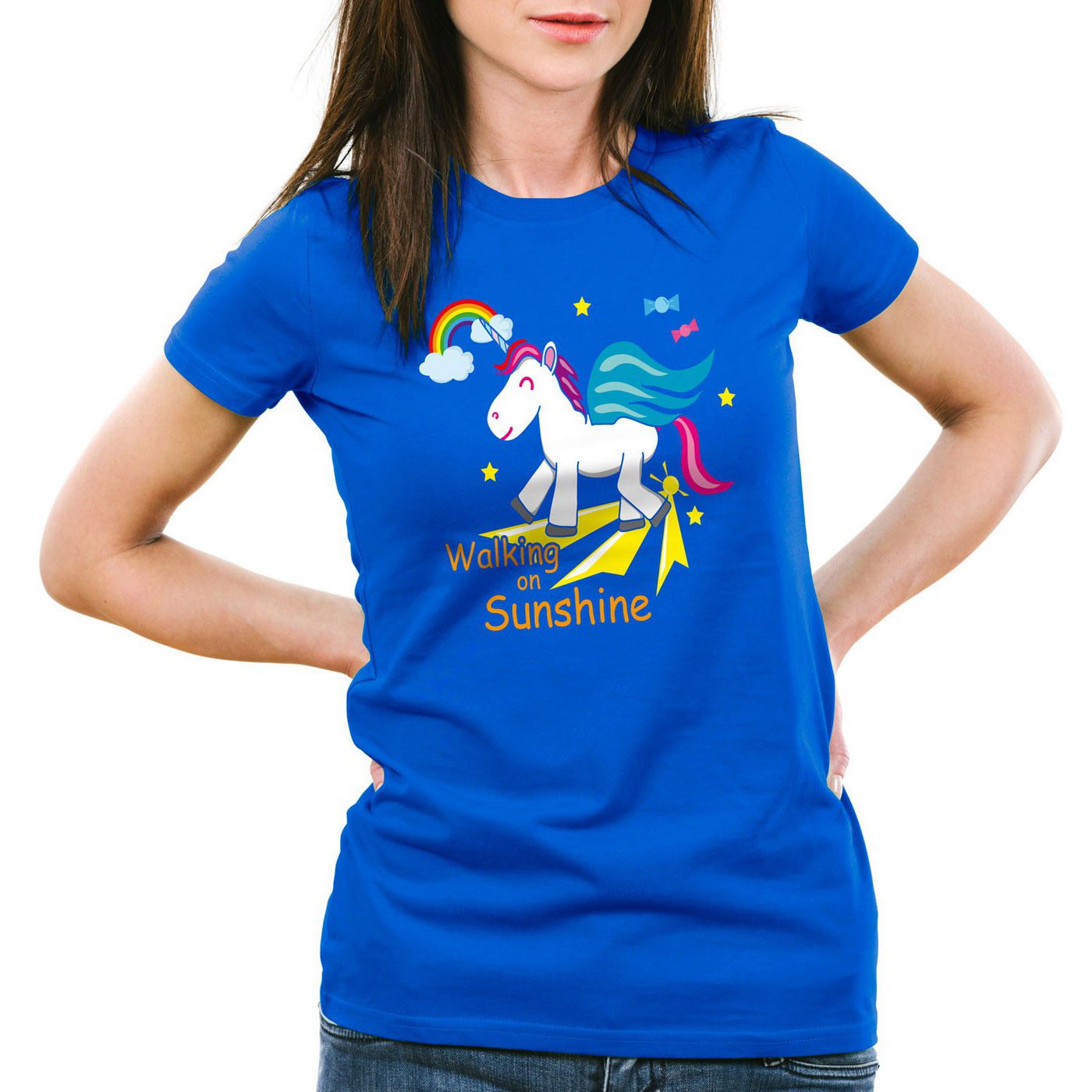 style3 T-Shirt Unicorn Walking on Sunshine Einhorn Regenbogen Kinder Fun Spruch style3 T-Shirt Unicorn Walking on Sunshine Einhorn Regenbogen Kinder Fun Spruch von style3