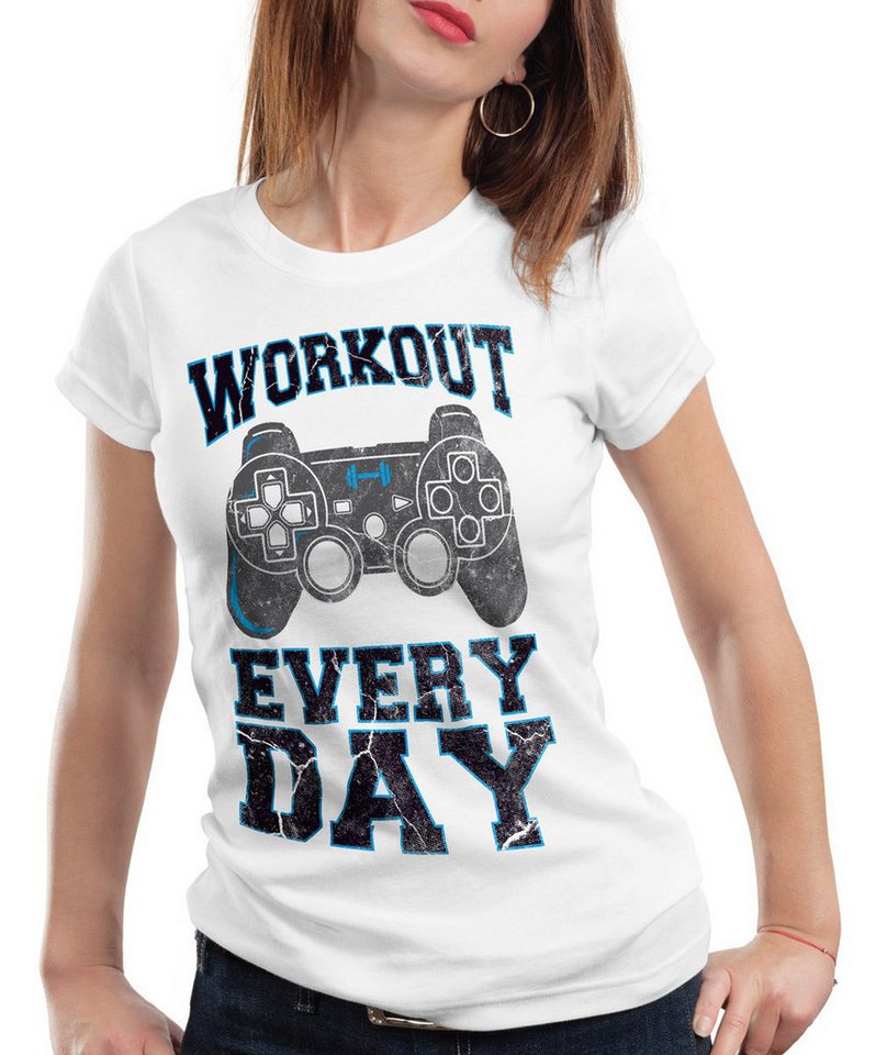 style3 T-Shirt Workout Gamer play sport station fitnessstudio konsole gym fitness style3 T-Shirt Workout Gamer play sport station fitnessstudio konsole gym fitness von style3