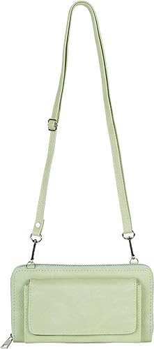 styleBREAKER Damen Handy Geldbörse mit Reißverschluss und Schultergurt, Umhängetasche, Handytasche, Crossbag 02040157, Farbe:Lindgrün styleBREAKER Damen Handy Geldbörse mit Reißverschluss und Schultergurt, Umhängetasche, Handytasche, Crossbag 02040157, Farbe:Lindgrün von styleBREAKER