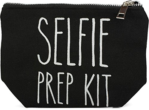 styleBREAKER Statement Beautybag mit 'Selfie PREP KIT' Aufdruck, Kosmetiktasche, Make Up Bag, Tasche, Damen 02013004, Farbe::Schwarz styleBREAKER Statement Beautybag mit 'Selfie PREP KIT' Aufdruck, Kosmetiktasche, Make Up Bag, Tasche, Damen 02013004, Farbe::Schwarz von styleBREAKER