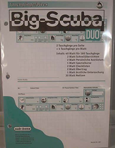 Big-Scuba DUO A5 , PADI-Lochung von sub-base