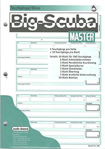 Big-Scuba Master A5 , PADI-Lochung von Sub-base