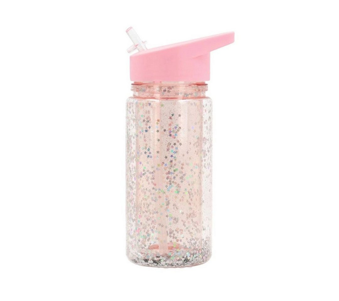 suebidou Trinkflasche Wasserflasche 'Glitter Stars' 340 ml ideal für unterwegs, Glitter Effekt von suebidou