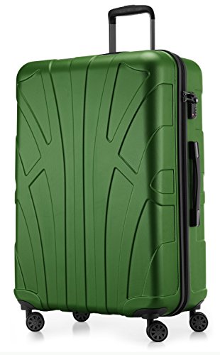 suitline - großer Hartschalen-Koffer Koffer Trolley Rollkoffer XL Reisekoffer, TSA, 76 cm, ca. 96-110 Liter, 100% ABS Matt, Grün suitline - großer Hartschalen-Koffer Koffer Trolley Rollkoffer XL Reisekoffer, TSA, 76 cm, ca. 96-110 Liter, 100% ABS Matt, Grün von suitline