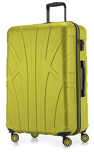 suitline - großer Hartschalen-Koffer Koffer Trolley Rollkoffer XL Reisekoffer, TSA, 76 cm, ca. 96-110 Liter, 100% ABS Matt, Farn suitline - großer Hartschalen-Koffer Koffer Trolley Rollkoffer XL Reisekoffer, TSA, 76 cm, ca. 96-110 Liter, 100% ABS Matt, Farn von suitline