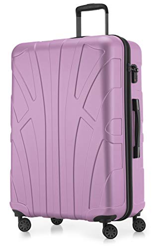 suitline - großer Hartschalen-Koffer Koffer Trolley Rollkoffer XL Reisekoffer, TSA, 76 cm, ca. 96-110 Liter, 100% ABS Matt, Flieder suitline - großer Hartschalen-Koffer Koffer Trolley Rollkoffer XL Reisekoffer, TSA, 76 cm, ca. 96-110 Liter, 100% ABS Matt, Flieder von suitline