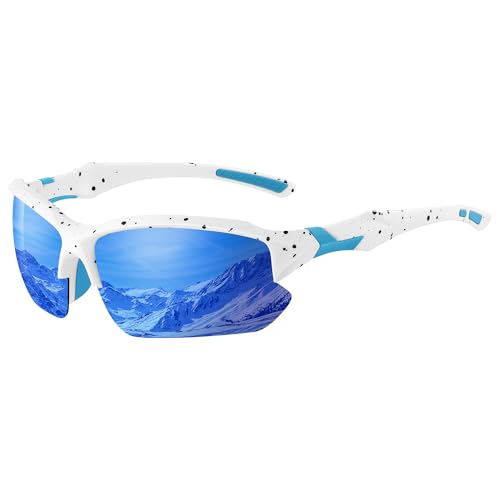 suoso Fahrradbrille-Herren-Damen-Schnelle Brille Rave-Sportbrille Herren-Rennrad Brille-Sonnenbrille-Herren-Polarisiert-Sunglasses Men-Skibrille Brille-UV400 Schutz-Radsportbrillen,15 von suoso