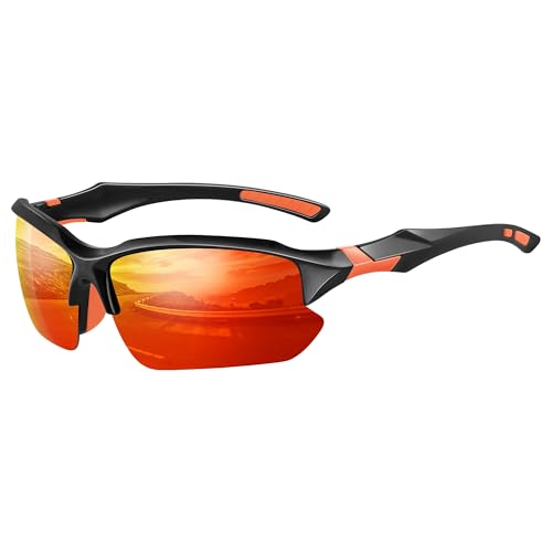suoso Fahrradbrille-Herren-Damen-Schnelle Brille Rave-Sportbrille Herren-Rennrad Brille-Sonnenbrille-Herren-Polarisiert-Sunglasses Men-Skibrille Brille-UV400 Schutz-Radsportbrillen,4 suoso Fahrradbrille-Herren-Damen-Schnelle Brille Rave-Sportbrille Herren-Rennrad Brille-Sonnenbrille-Herren-Polarisiert-Sunglasses Men-Skibrille Brille-UV400 Schutz-Radsportbrillen,4 von suoso