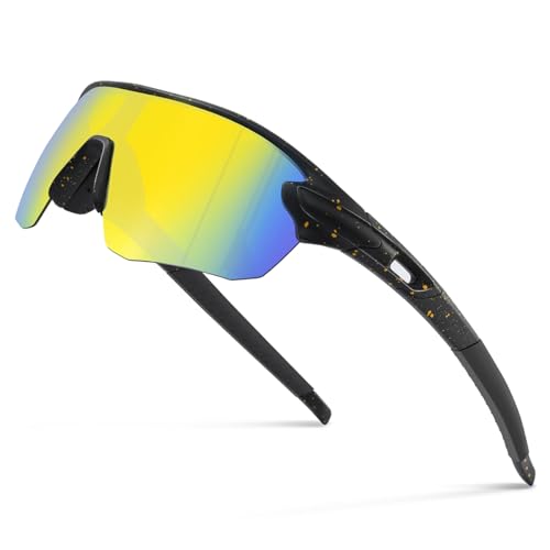 suoso Sportbrille-Fahrradbrille-Herren-Damen-Polarisierte-Sonnenbrille-Sunglasses-Men-Women-UV400 Schutz-Schnelle Brille Rave,z9-1-black-yellow suoso Sportbrille-Fahrradbrille-Herren-Damen-Polarisierte-Sonnenbrille-Sunglasses-Men-Women-UV400 Schutz-Schnelle Brille Rave,z9-1-black-yellow von suoso