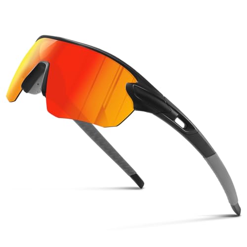 suoso Sportbrille-Fahrradbrille-Herren-Damen-Polarisierte-Sonnenbrille-Sunglasses-Men-Women-UV400 Schutz-Schnelle Brille Rave,z9-black-red suoso Sportbrille-Fahrradbrille-Herren-Damen-Polarisierte-Sonnenbrille-Sunglasses-Men-Women-UV400 Schutz-Schnelle Brille Rave,z9-black-red von suoso