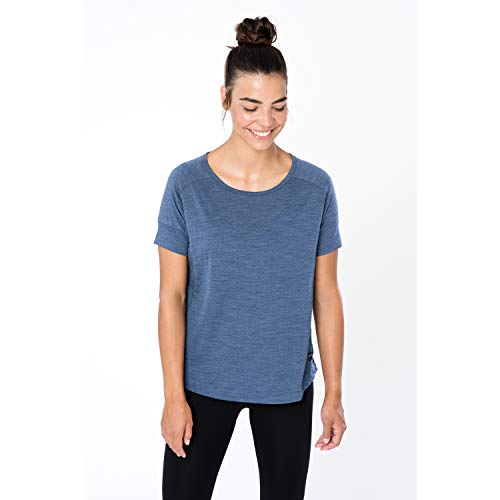 super.natural Bequemes Damen T-Shirt, Mit Merinowolle, W ISLA TEE, Größe: XS, Farbe: Dunkelblau meliert super.natural Bequemes Damen T-Shirt, Mit Merinowolle, W ISLA TEE, Größe: XS, Farbe: Dunkelblau meliert von super.natural