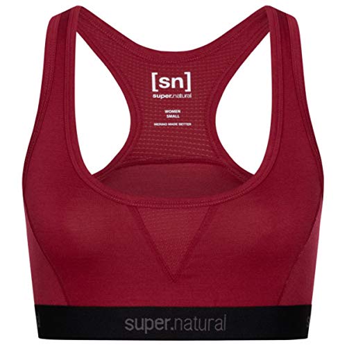 super.natural Damen Sport-BH, Mit Merinowolle, W SEMPLICE BRA 220, Größe: XXL, Farbe: Bordeaux super.natural Damen Sport-BH, Mit Merinowolle, W SEMPLICE BRA 220, Größe: XXL, Farbe: Bordeaux von super.natural