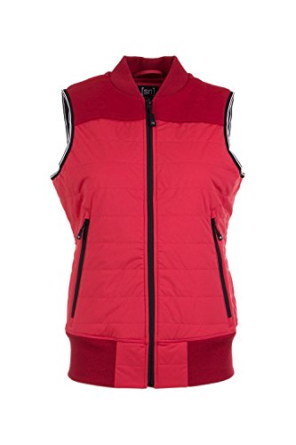 super.natural Damen W Active Vest Merino Weste, Indian Red/Ruby, 42.0 von super.natural