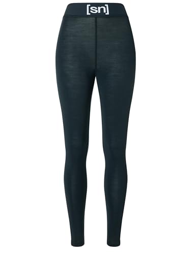 super.natural W TUNDRA175 Tight Unterwäsche Damen lang Dunkelblau XL - Temperaturregulierende Merino Funktionswäsche, Damen Unterhose ideal beim Wandern und Outdoor-Sport von super.natural