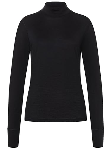 super.natural W TUNDRA175 TURTLENECK Merino Longsleeve Damen Schwarz XXL - Damen Langarmshirt aus Merino-Polyester-Mix, Wärmendes & geruchsabweisendes Funktionsshirt super.natural W TUNDRA175 TURTLENECK Merino Longsleeve Damen Schwarz XXL - Damen Langarmshirt aus Merino-Polyester-Mix, Wärmendes & geruchsabweisendes Funktionsshirt von super.natural
