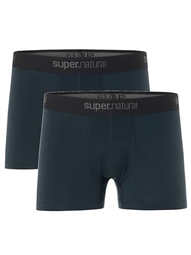 super.natural - Merino Funktionsunterwäsche, Herren, Boxershorts, M TUNDRA175 Boxer 2-Pack von super.natural