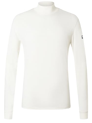 super.natural Herren M Tundra175 Turtleneck Longsleeve, Weiß, L EU von super.natural