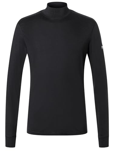 super.natural M TUNDRA175 TURTLENECK Merino Longsleeve Herren Schwarz XL - Herren Langarmshirt aus Merino-Polyester-Mix, Wärmendes & geruchsabweisendes Funktionsshirt super.natural M TUNDRA175 TURTLENECK Merino Longsleeve Herren Schwarz XL - Herren Langarmshirt aus Merino-Polyester-Mix, Wärmendes & geruchsabweisendes Funktionsshirt von super.natural