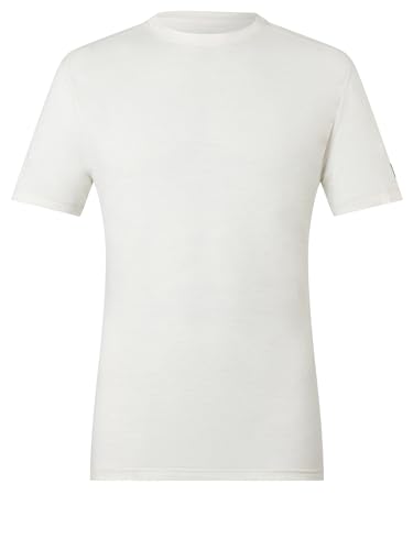 super.natural M SIERRA140 TEE Merino Shirt Herren Kurzarm Weiß XL - Geruchs- und feuchtigkeitsabweisendes T-Shirt, Sommer Funktionswäsche für Sport & Alltag von super.natural