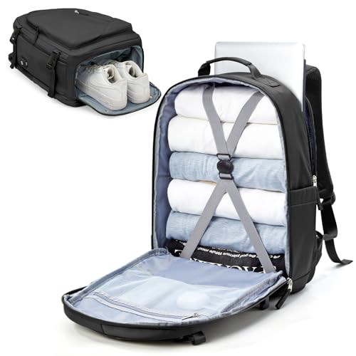 suradar Handgepäck Rucksack 45x36x20cm für Easyjet Airlines, Untersitz-Reise-Handgepäck-Tasche mit Nassfach, 17-Zoll-Laptop-Rucksack für Männer und Frauen mit Schuhfach Schwarz suradar Handgepäck Rucksack 45x36x20cm für Easyjet Airlines, Untersitz-Reise-Handgepäck-Tasche mit Nassfach, 17-Zoll-Laptop-Rucksack für Männer und Frauen mit Schuhfach Schwarz von suradar
