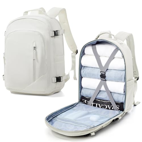 suradar für Easyjet Handgepäck Rucksack 45x36x20 Groß Reiserucksack Handgepäck Rucksack für Flugzeug Carry-On Rucksack Unter Sitz Handgepäck-Tasche 15.6-Zoll-Laptop Rucksack für Herren und Damen Beige suradar für Easyjet Handgepäck Rucksack 45x36x20 Groß Reiserucksack Handgepäck Rucksack für Flugzeug Carry-On Rucksack Unter Sitz Handgepäck-Tasche 15.6-Zoll-Laptop Rucksack für Herren und Damen Beige von suradar