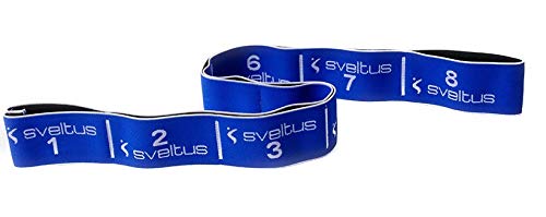 sveltus Elastiband 20 kg blau Fitness Band Trainingsband Therapie Band Übungsband von sveltus