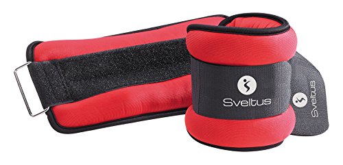Hand u. Fuß Gewichtsmanschetten Paar PRO 2 x1.5 kg rot Fitness Training Jogging Hand u. Fuß Gewichtsmanschetten Paar PRO 2 x1.5 kg rot Fitness Training Jogging von sveltus