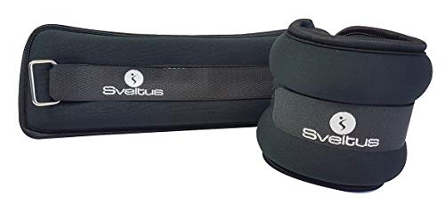 Neoprene Weighted cuffs 500 gr x 2, Schwarz von sveltus