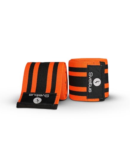 Sveltus Kniebandage, 2 Stück, Erwachsene, Unisex, Orange, Schwarz, Einheitsgröße Sveltus Kniebandage, 2 Stück, Erwachsene, Unisex, Orange, Schwarz, Einheitsgröße von sveltus