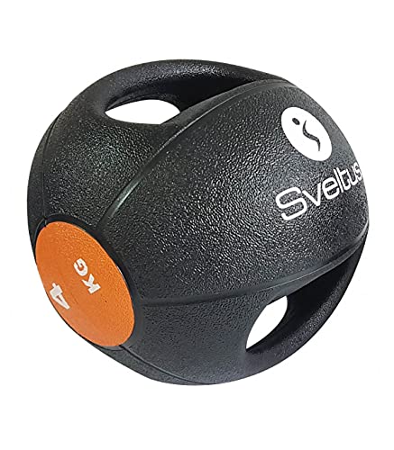 sveltus 884 Médecine Ball 4kg Avec poignées Medizinball, schwarz/orange, (poids disponibles: 4, 6, 8 et 10 kg) -4 sveltus 884 Médecine Ball 4kg Avec poignées Medizinball, schwarz/orange, (poids disponibles: 4, 6, 8 et 10 kg) -4 von sveltus
