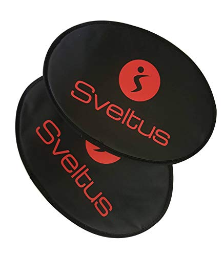 Sveltus Sveltings Trainingspad paarweise schwarz Glider 31x22 cm von sveltus