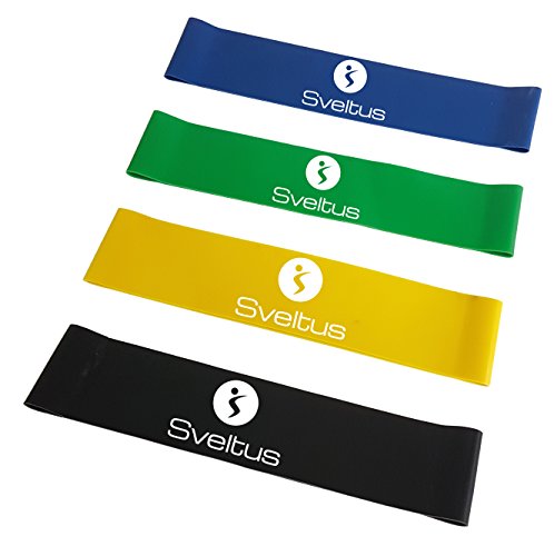 Sveltus Set 4 Band Latex Unisex Erwachsene, schwarz, gelb, grün, blau Sveltus Set 4 Band Latex Unisex Erwachsene, schwarz, gelb, grün, blau von sveltus