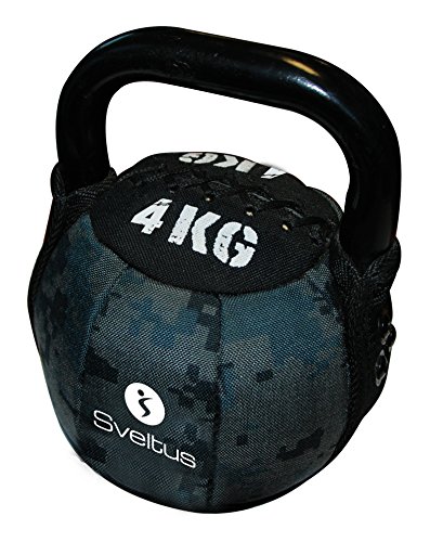 sveltus 1101 Soft Kettlebell 4kg Krafttraining Bootcamp Gewichte Neopren Hantel von sveltus