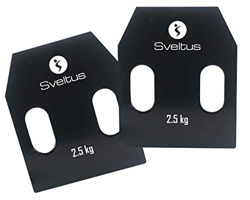 Sveltus Plaques Acier Avec Poignées 2,5 Kg Env. Stahlplatten mit Griffen, Schwarz, one Size Sveltus Plaques Acier Avec Poignées 2,5 Kg Env. Stahlplatten mit Griffen, Schwarz, one Size von sveltus