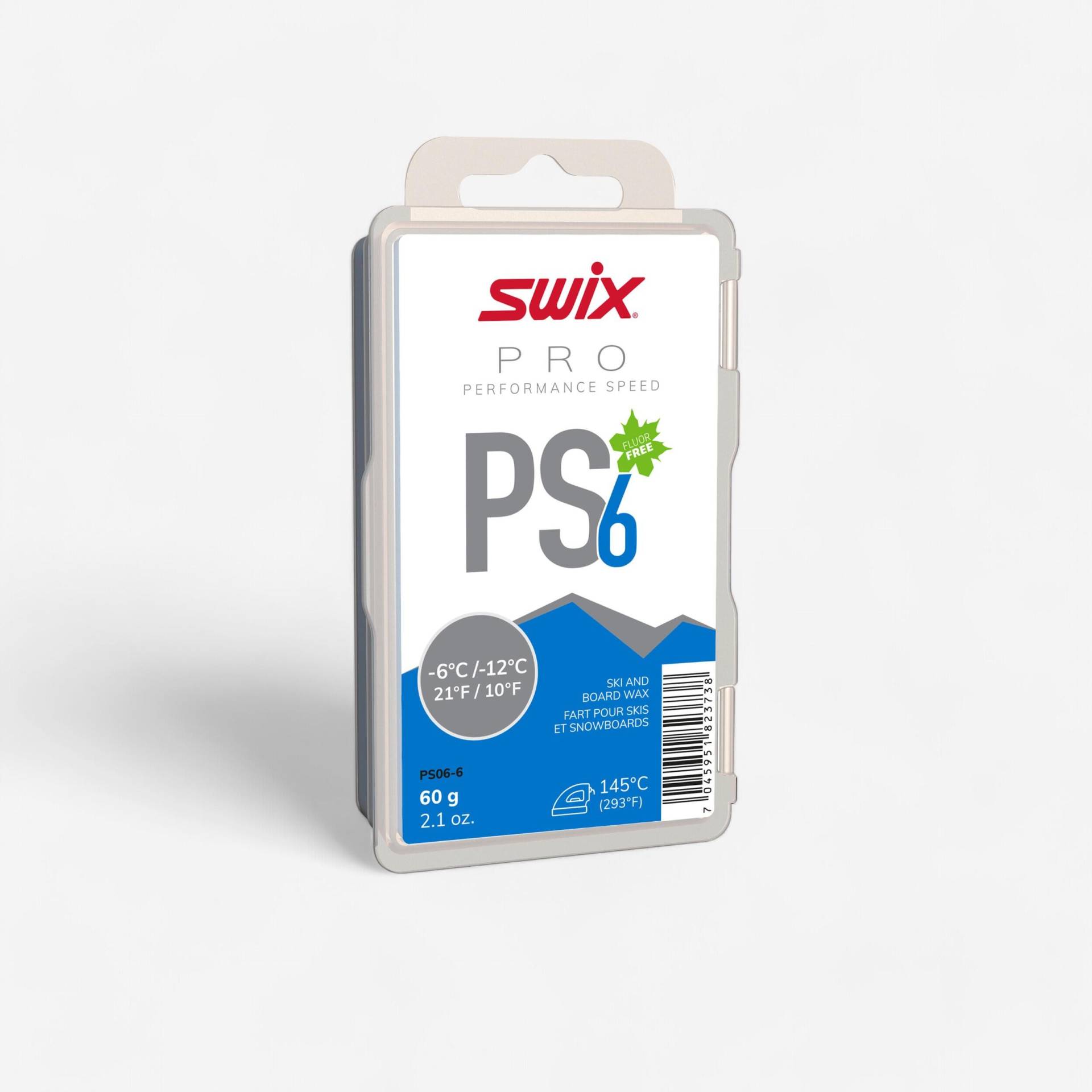 Skiwachs Heißwachs PS6 Blue -6/-12 °C ‒ 60 g Skiwachs Heißwachs PS6 Blue -6/-12 °C ‒ 60 g von swix