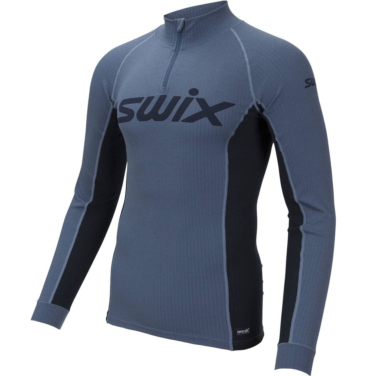 Swix Herren Zip Neck RACEx blue sea Swix Herren Zip Neck RACEx blue sea von swix