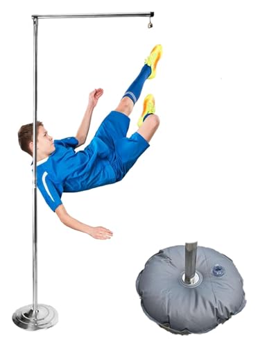 sxpGBP Vertikalsprungtrainer, Fitness-Reha-Testskala for Fußballspieler for die Schulturnhalle, Trainingsstange aus Edelstahl mit Wasserbeutel von sxpGBP