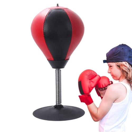 Tisch-Boxsack | Stress-Buster mit Saugnapf | Schreibtisch-Box-Punchball mit Saugnapf | Tischboxen SàNDA Ball mit Inflator Spaß Spielzeug | Stressabbau Boxsack mit Pumpe für Kinder, Jugendliche von szaluyk