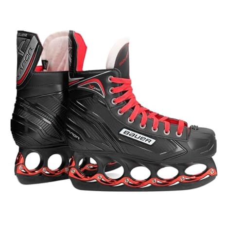 Bauer X250 Schlittschuhe Senior T-Blade METALLIC RED Edition, Größe:9 R (EU44.5) von t blade Bauer