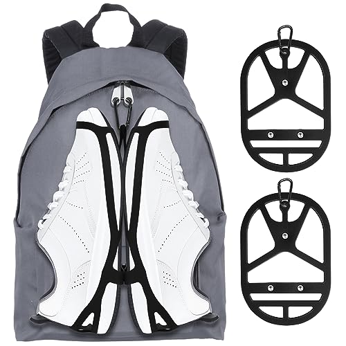 takyu Schuhhalter für Rucksack, 2 Stück Silikon Schuhbeutel Atmungsaktiver Schuhclip für Rucksack für Sport- und Wanderschuhe beim Reisen Klettern Training von takyu
