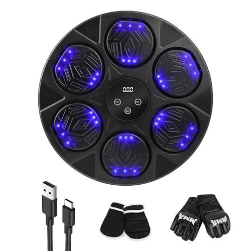 Music Boxing Machine,LED Elektronische Smart Musik Boxing Machine mit Boxhandschuhen,Wandmontiertes Boxziel,Unterstützt Bluetooth,Wall Mounted Boxing Workout,Geschwindigkeitseinstellung Für Erwachsene Music Boxing Machine,LED Elektronische Smart Musik Boxing Machine mit Boxhandschuhen,Wandmontiertes Boxziel,Unterstützt Bluetooth,Wall Mounted Boxing Workout,Geschwindigkeitseinstellung Für Erwachsene von talifoca