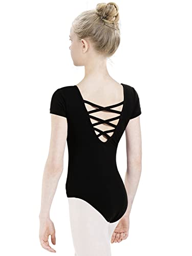 tanzdunsje Ballettanzug Mädchen Ballett Trikot Kinder, Ballett Body TanzBody Turnanzug Gymnastikanzug Trikot für Kinder Damen, 140 Schwarz tanzdunsje Ballettanzug Mädchen Ballett Trikot Kinder, Ballett Body TanzBody Turnanzug Gymnastikanzug Trikot für Kinder Damen, 140 Schwarz von tanzdunsje