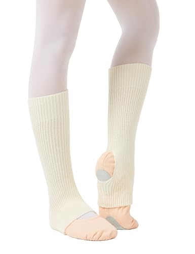 tanzmuster Kinder Ballett Stulpen Leo, 40 cm lang mit Fersenloch, extra weich und warm in weiß tanzmuster Kinder Ballett Stulpen Leo, 40 cm lang mit Fersenloch, extra weich und warm in weiß von tanzmuster