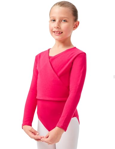 tanzmuster Ballett Wickeljacke Mädchen - Mandy - aus extra weichem Baumwollstoff - Ballettjacke zum Wickeln - pink, Größe:92/98 tanzmuster Ballett Wickeljacke Mädchen - Mandy - aus extra weichem Baumwollstoff - Ballettjacke zum Wickeln - pink, Größe:92/98 von tanzmuster