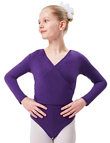 tanzmuster Ballett Wickeljacke Mädchen - Mandy - extra weicher Baumwollstoff - Ballettjacke zum Binden für Kinder - lila 128/134 tanzmuster Ballett Wickeljacke Mädchen - Mandy - extra weicher Baumwollstoff - Ballettjacke zum Binden für Kinder - lila 128/134 von tanzmuster