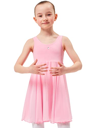 tanzmuster Ballettkleid Helena mit Breiten Trägern und langem Chiffon Röckchen. Besonderer Ballettanzug mit Glitzerstein in rosa, Größe:140/146 tanzmuster Ballettkleid Helena mit Breiten Trägern und langem Chiffon Röckchen. Besonderer Ballettanzug mit Glitzerstein in rosa, Größe:140/146 von tanzmuster
