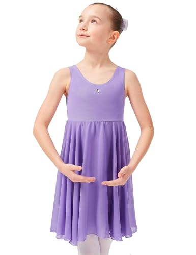 tanzmuster Ballettkleid Helena mit Breiten Trägern und langem Chiffon Röckchen. Besonderer Ballettanzug mit Glitzerstein in Lavendel, Größe:164/170 tanzmuster Ballettkleid Helena mit Breiten Trägern und langem Chiffon Röckchen. Besonderer Ballettanzug mit Glitzerstein in Lavendel, Größe:164/170 von tanzmuster