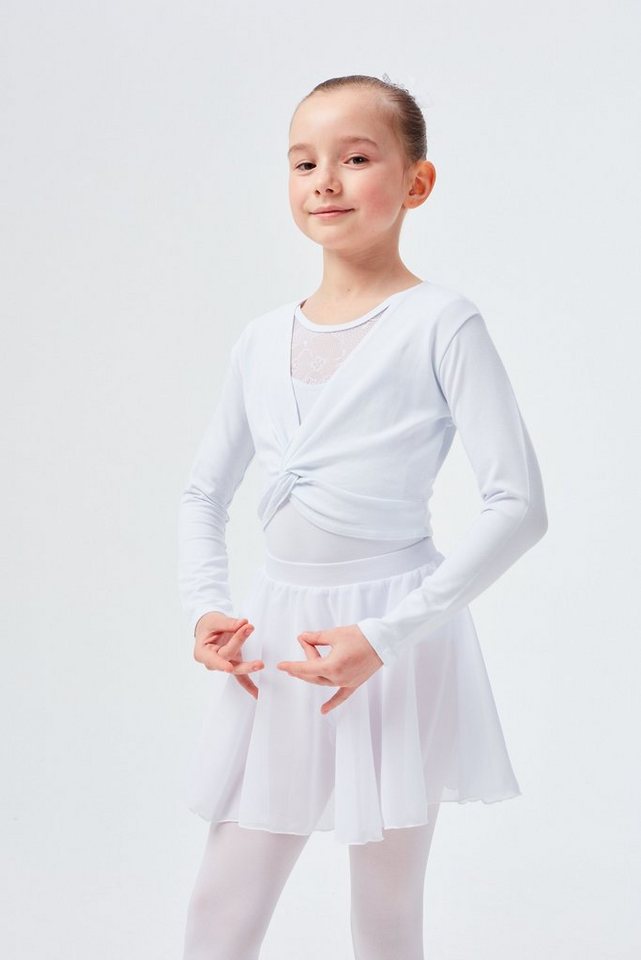 tanzmuster Crop-Top Langarm Ballett Top Mia aus wunderbar weicher Baumwolle Oberteil für Mädchen fürs Kinder Ballett tanzmuster Crop-Top Langarm Ballett Top Mia aus wunderbar weicher Baumwolle Oberteil für Mädchen fürs Kinder Ballett von tanzmuster