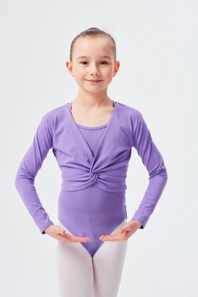 tanzmuster Crop-Top Langarm Ballett Top Mia aus wunderbar weicher Baumwolle Oberteil für Mädchen fürs Kinder Ballett tanzmuster Crop-Top Langarm Ballett Top Mia aus wunderbar weicher Baumwolle Oberteil für Mädchen fürs Kinder Ballett von tanzmuster
